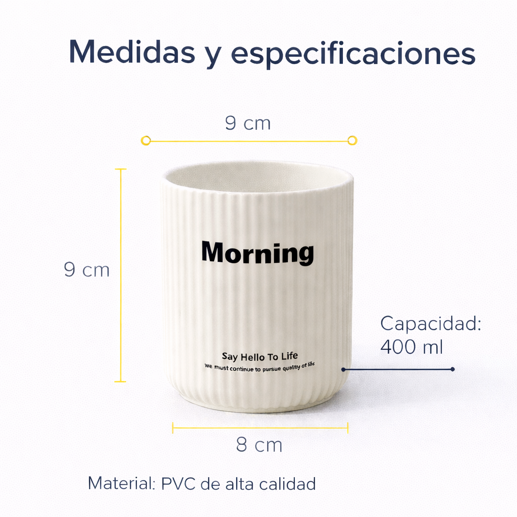 Pocillo decorativo blanco morning FK23D-231 IA 3